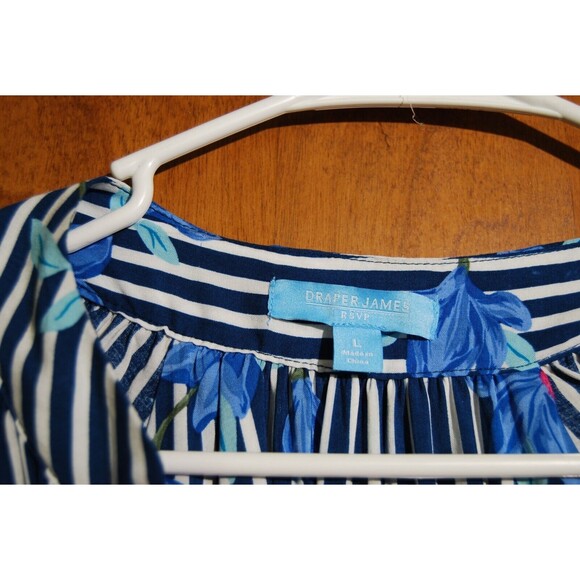 Draper James RSVP Womens Dress Blue Floral Size Large - Picture 2 of 5